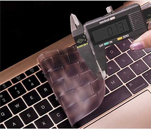 CaseBuy MacBook Air 13 inch Keyboard Cover for 2012-2017 MacBook Air 13 Inch A1369 A1466 & MacBook Pro 13 Inch, 15 Inch(with or Without Retina Display, 2015 or Older Version), Black