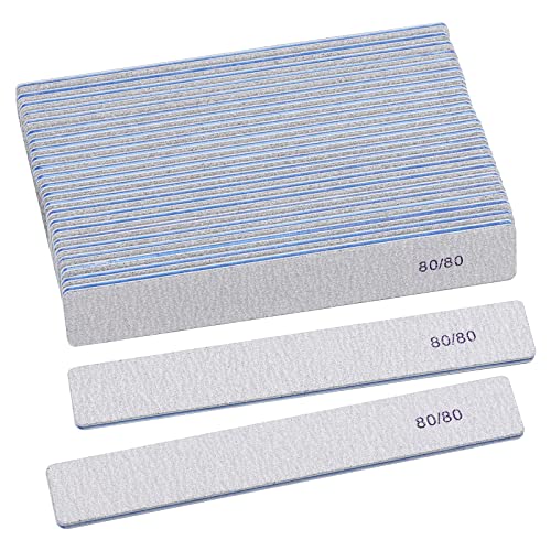 25 Count Nail Files for Natural Nails 320 Grit Fine Grit Nail Buffers for Buffing and Smoothing Nails
