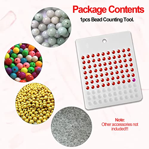 ERDANER 1pcs Bead Bead Counter Bead Counting Tool Tray for Sort and Organize Jewelry Crafts(Dia 6mm)