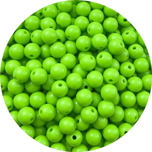 Jmassyang 200 Pieces 10mm Acrylic Round Beads Smooth Spacer Plastic Pastel Beads Craft Beads for DIY Craft Jewelry Making Bracelets Necklaces Earring Crafting Supplies(Purple)