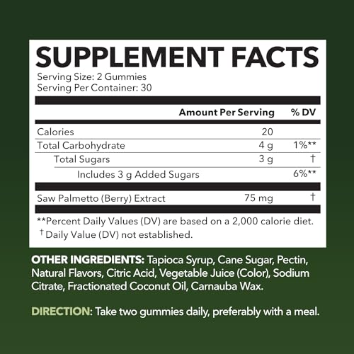 Saw Palmetto for Women + 5000 mcg Biotin Supplement - DHT Blocker Hair Health Vitamins - Supports Stronger Appearance of Hair for Women Post-Partum - Month Supply Vegan Women's Saw Palmetto