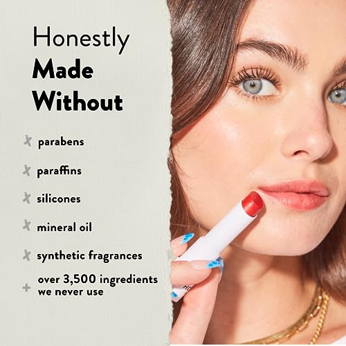 Honest Beauty Tinted Lip Balm | Antioxidant-rich Acai Extracts + Avocado Oil | EWG Certified, Vegan, Cruelty Free | Summer Melon