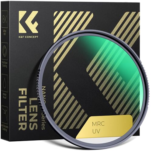 K&F Concept 72mm MC UV Protection Filter with 28 Multi-Layer Coatings HD/Hydrophobic/Scratch Resistant Ultra-Slim UV Filter for 72mm Camera Lens (Nano-X Series)