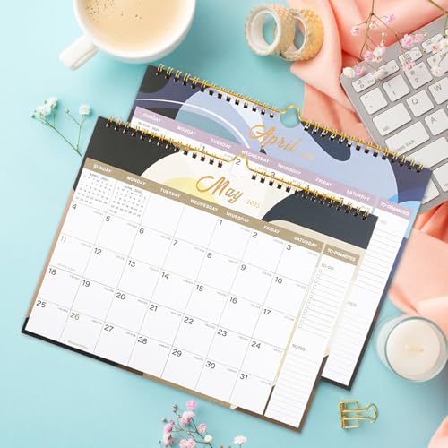 Vibrant Focus 2024-2025 Wall Calendar - 18 Monthly Wall Calendar 2024-2025, July 2024 - December 2025,8.5" x 11", 2024-2025 Calendar with Twin-Wire Binding, Hanging Hook, Blocks and Julian Dates (2024-2025 Wall Calendar)