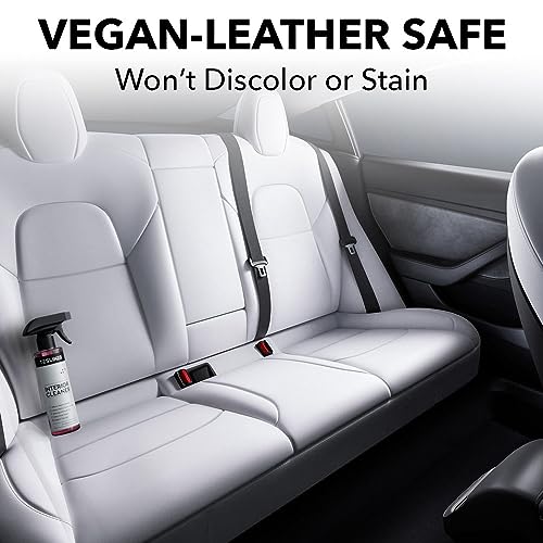 Tesla Seat Cleaner & Stain Remover - Biodegradable, Safe on Vegan Leather, Interior Tesla Cleaning Products for Seats, Dash, Console, Doors | Tesla Model 3 Y S X Car Accessories for 2023 & 2024