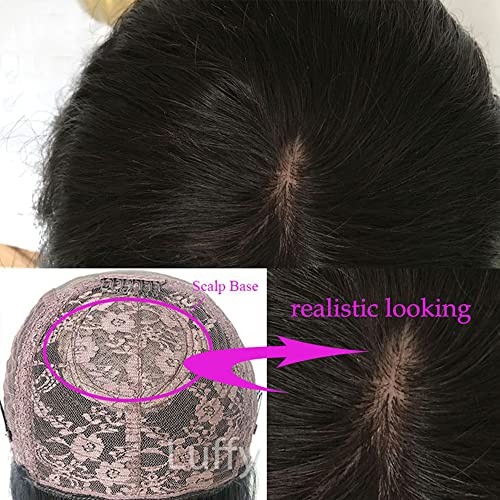 INSBEAUTY Jerry Curly Human Hair Wigs With Bangs 200% Density Virgin Human Hair Glueless Scalp Base Top Full Machine Made Wig For Black Women Brazilian Curly Wigs Natural Color 14 Inch