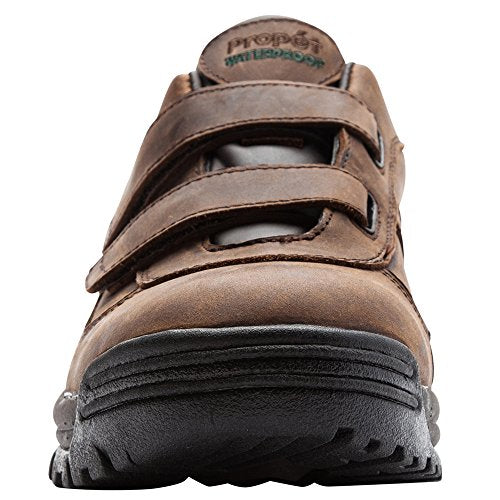 Propét Mens Cliff Walker Low Strap Walking Walking Sneakers Athletic Shoes - Brown - Size 10.5 3E