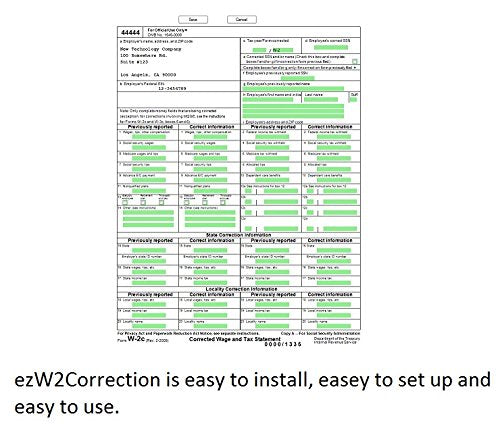 EzW2Correction 2024: Form W-2C, W-3C Software (basic version)