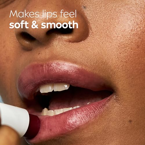 NIVEA Blackberry Lip Care, Tinted Lip Balm with Shea Butter, Nourishing Oils and Vitamin C & E, 3-in-1 Moisture, Repair (for Dry Lips) and Color, 0.17 Oz Stick