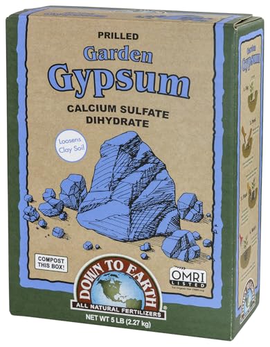 Down to Earth Organic Garden Gypsum Calcium Sulfate, 5 lb