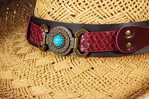 Western Outback Cowboy Hat Men's Women's Style Straw Felt Canvas (Stone Brown 3)
