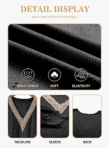 Eytino Womens Plus Size Tops V Neck Long Lantern Sleeve Casual Loose Blouses Office Shirts,1X Black