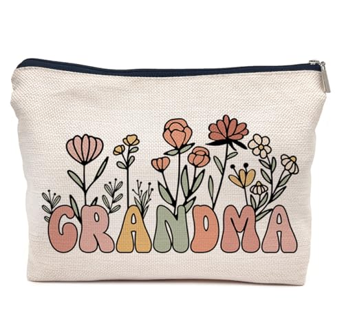 IWXYI Grandma Makeup Bags,Grandma Makeup Bags With Zipper,Grandma Make Up Bag Zipper Pouch Travel Toiletry Gifts For Women,Grandma Gifts,Gifts For Grandma