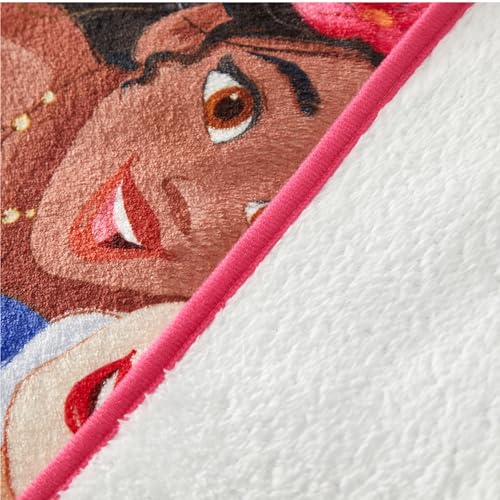 Disney Princess Toddler Quilted Nap Mat – Super Soft Plush Sleep Mat with Built-in Blanket & Pillow, 20" W x 46" L, Portable and Cozy for Daycare, Preschool, or Travel