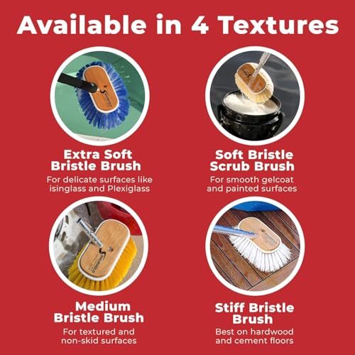 Shurhold 6" Polystyrene Medium Bristle Deck Brush