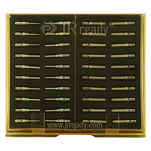 JRready ST6257 DTP Solid Barrel Size 12 Contacts DTP Connector Terminal KIT 20 PCS Male Pins 0460-204-12141 and 20 PCS Female Sockets 0462-203-12141 for Wire Size 12 to 14 awg