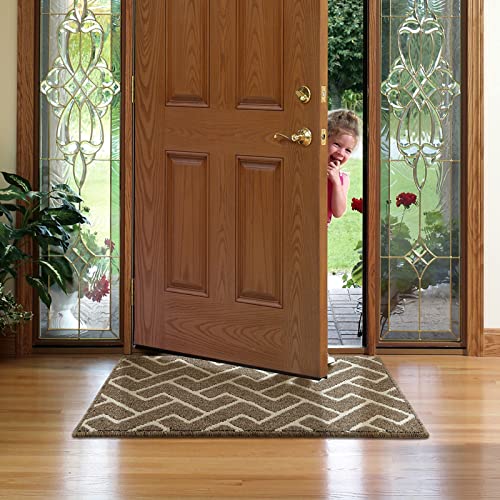 hicorfe Hallway Runner Rug,20"x59" Durable Front Back Door Mat,Non Slip Rubber Backing,Low-Profile Absorbent Entrance Washable Floor Runner Mat Entryway,Hallway,Laundry,Patio(Navy Blue)
