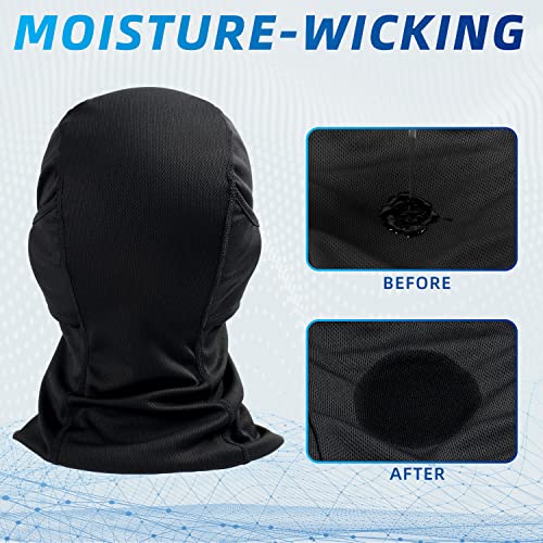 AstroAI Ski Mask Balaclava Face Mask-UV Protection Dustproof Windproof Face Cover for Men Women Skiing, Snowboarding, Cycling Hiking Black