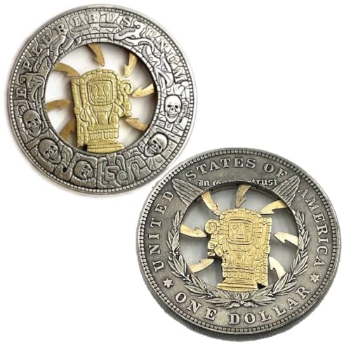 Movable Mechanism Coin Roman Booteen Amazing Art ' Trap Coin' Hobo Nickel Morgan Dollar Magic Coin Collectible Creative Gift Handmade Commemorative Coin (Antique Color)