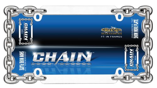 Cruiser Accessories 20530 Chain License Plate Frame, Chrome