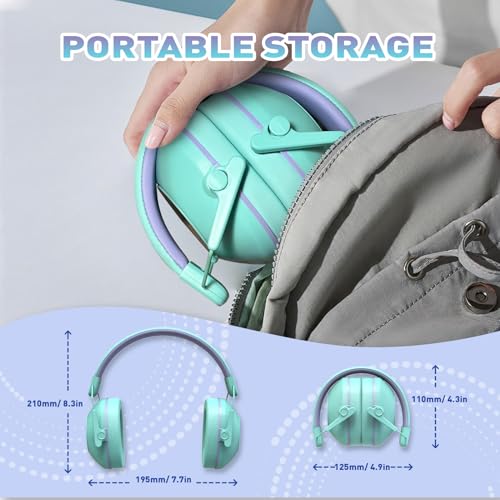 Qozybuds Noise Cancelling Headphones for Kids, SNR 29dB Safety Noise Reduction Ear Muffs for Event/Concert