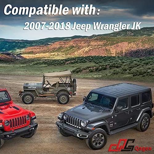 Door Hinge Kit 8Pcs Fit for 2007-2018 Jeep Wrangler JK Black Steel