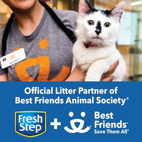Fresh Step Outstretch Advanced Long Lasting Clumping Litter With Febreze Freshness and Guaranteed Odor Control, Activated Charcoal Litter Lasts 50% Longer, 32 lbs. (2 x 16 lb. Box)