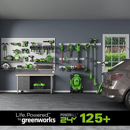 Greenworks 24V Brushless 310 in./lbs Drill / Driver + 2650 in./lbs Impact Driver Combo Kit, (2) USB (Power Bank) Batteries and Dual Port Charger Included LED Light, 2pcs Driving Bits with Tool Bag