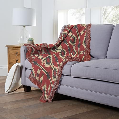 Northwest Yellowstone Woven Jacquard Throw Blanket, 46" x 60", Aztec Y