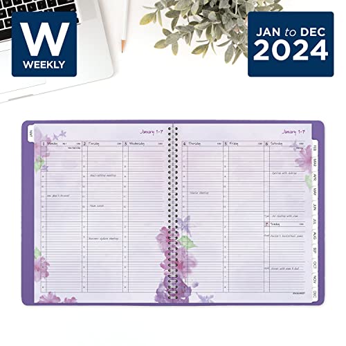 AT-A-GLANCE 2024 Weekly & Monthly Planner, 8-1/2" x 11", Large, Beautiful Day (938P-905-24)