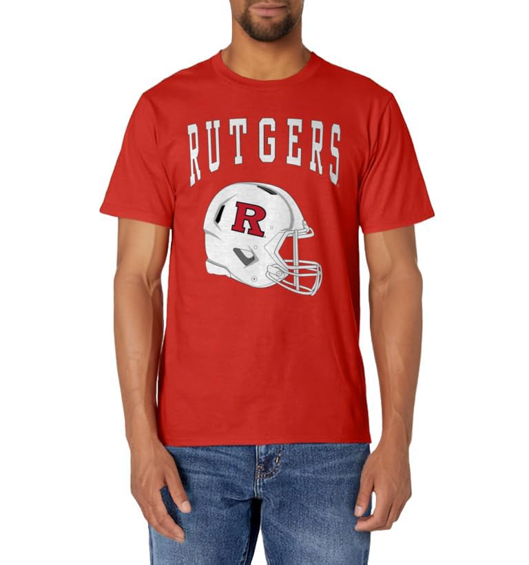 Rutgers University Scarlet Knights Football Helmet T-Shirt