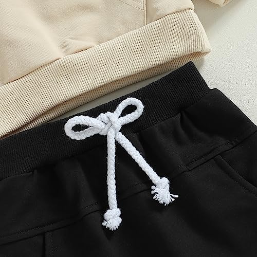 Karesoull Toddler Baby Boy Sweatsuits Fall Winter Clothes Set Long Sleeve Solid Color Crewneck Sweatshirts & Pants Outfit