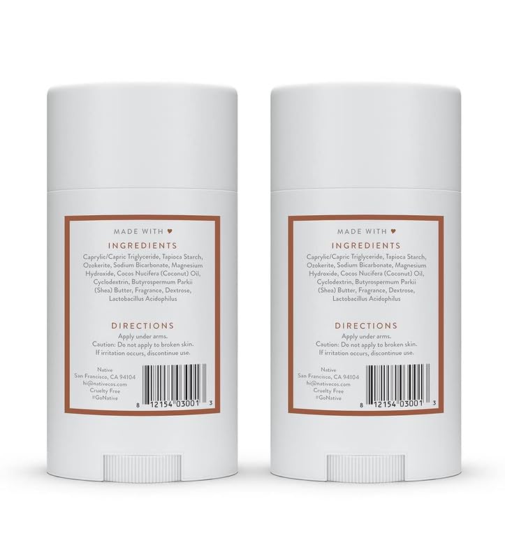 Native Deodorant Contains Naturally Derived Ingredients, 72 Hour Odor Control | Deodorant for Women and Men, Aluminum Free with Baking Soda, Coconut Oil and Shea Butter | Coconut & Vanilla, 2-Pack