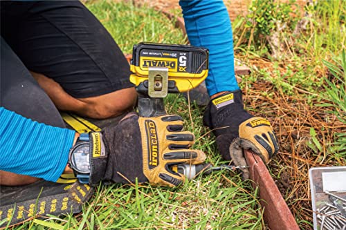 Ironclad Ranchworx Work Gloves RWG2, Premier Leather Work Glove, Performance Fit, Durable, Machine Washable, RWG2-02-S, Brown/Black, Small (Pack of 1)