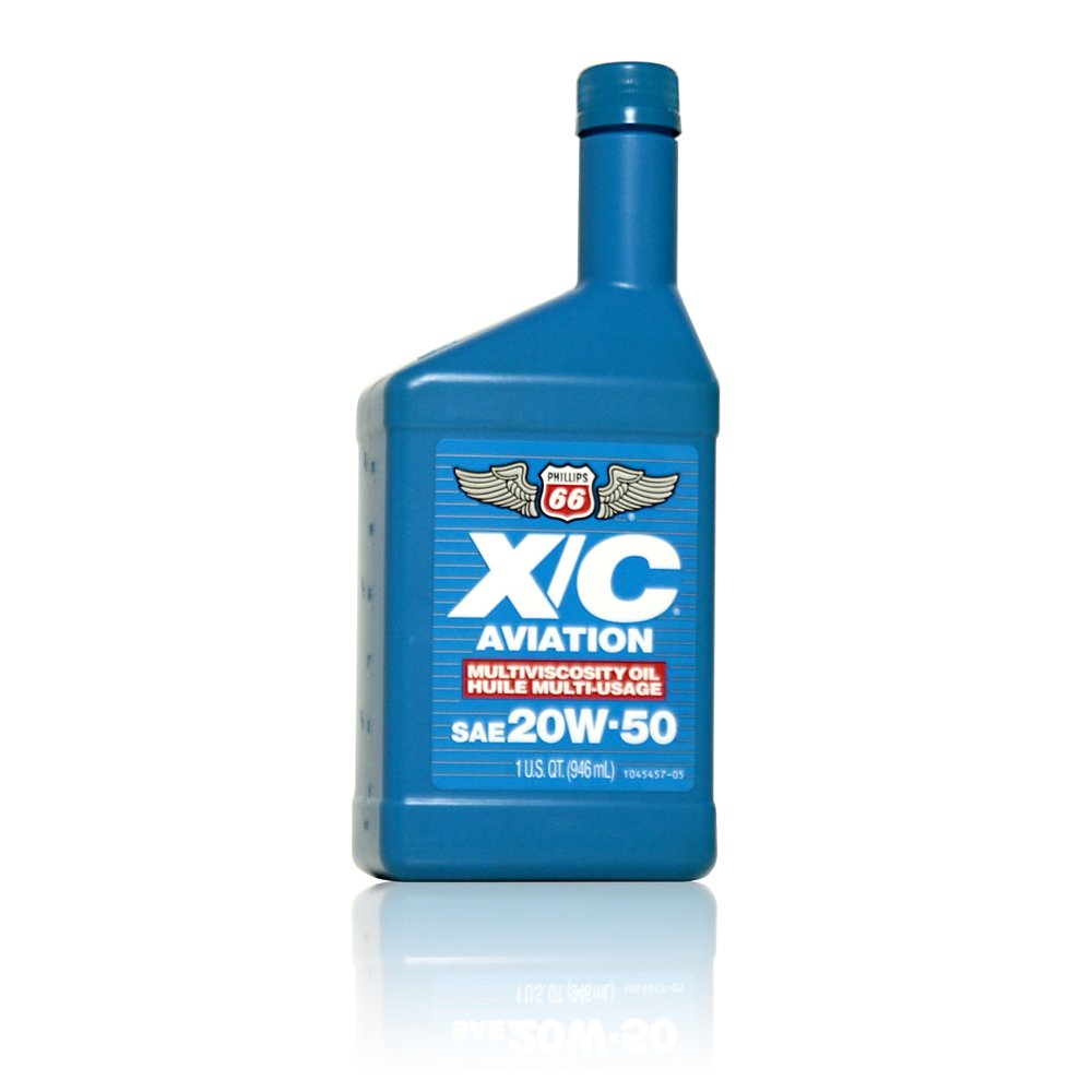 XC Phillips 66-20W50 Aviation Oil, Case of 12qts| 48250