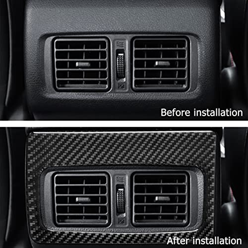 BLAKAYA Compatible with Carbon Fiber Rear Air Outlet Frame Trim Interior Accessories for Toyota 4Runner SUV 2010 2011 2012 2013 2014 2015 2016 2017 2018 2019 2020 (1PCS Black)