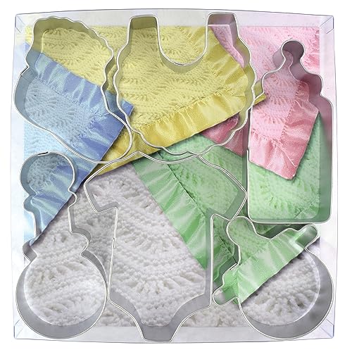 R&M International Baby Cookie Cutters, Assorted Sizes, 5-Piece Set