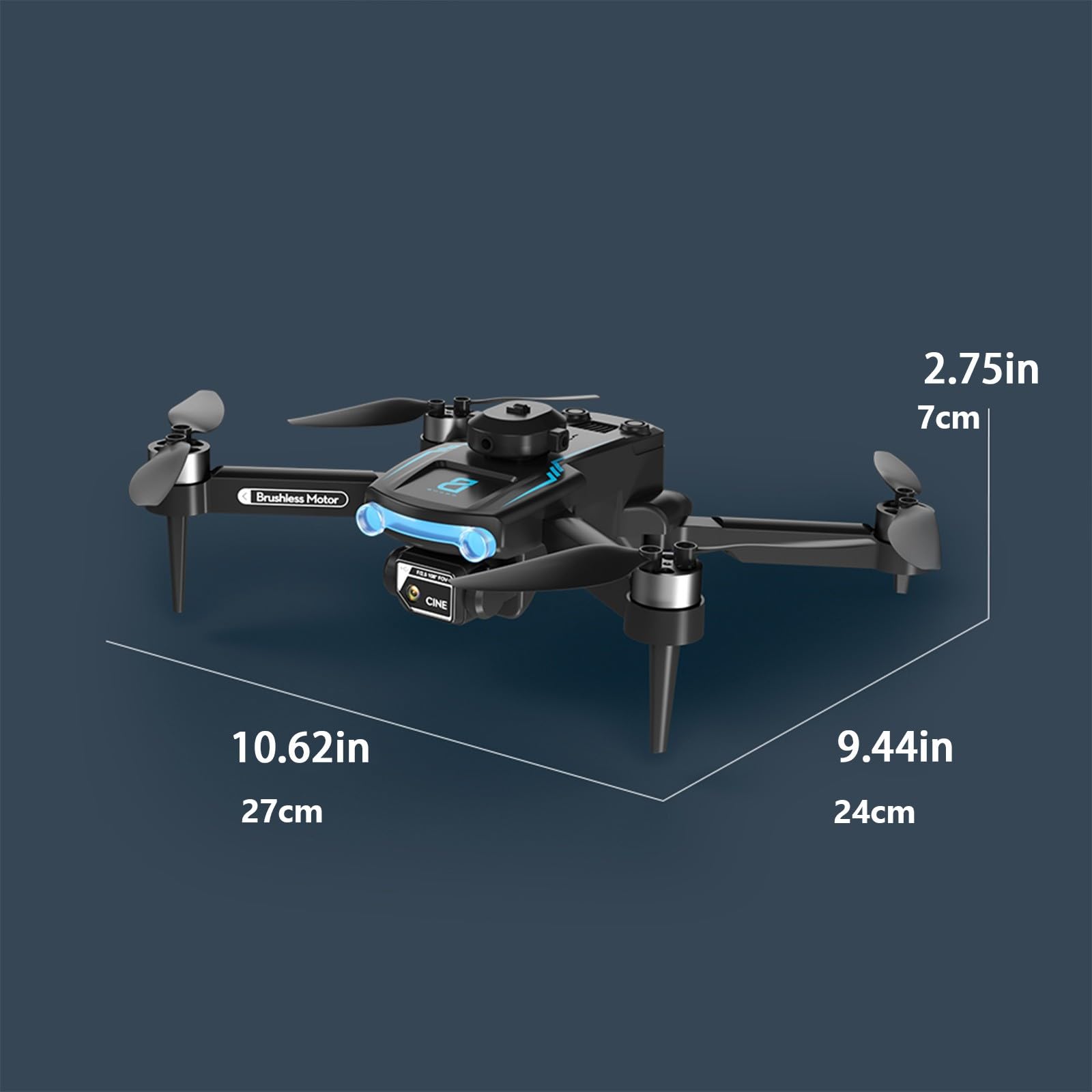 Drone with 1080P HD Cameras, RC Quadcopter Folding Drone Aerial Photography for Beginners with Altitude Hold, Headless Mode, 3-Gear Speeds, Toys Gifts for Boys Girls