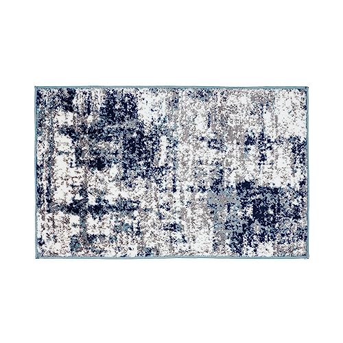 Rugshop Distressed Abstract Area Rug 5' x 7' Gray