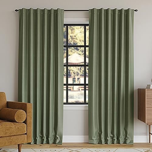 Sun Zero Greyson Faux Dupioni Silk Thermal Extreme Total Blackout Back Tab Curtain Panel, 50" x 63", Bordeaux Red