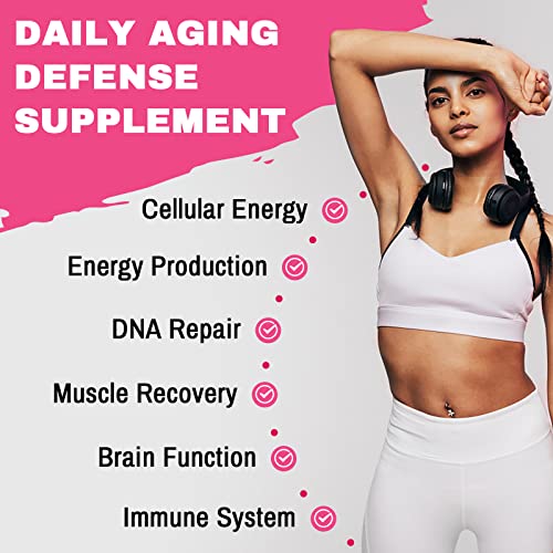 1200mg Liposomal NAD+ Supplement, Ultra Purity Actual NAD Supplement, Enhanced Absorption, Boosting NAD+, Age Defense, Energy, Metabolic Repair, Optimal NAD Supplement, 60 Softgels