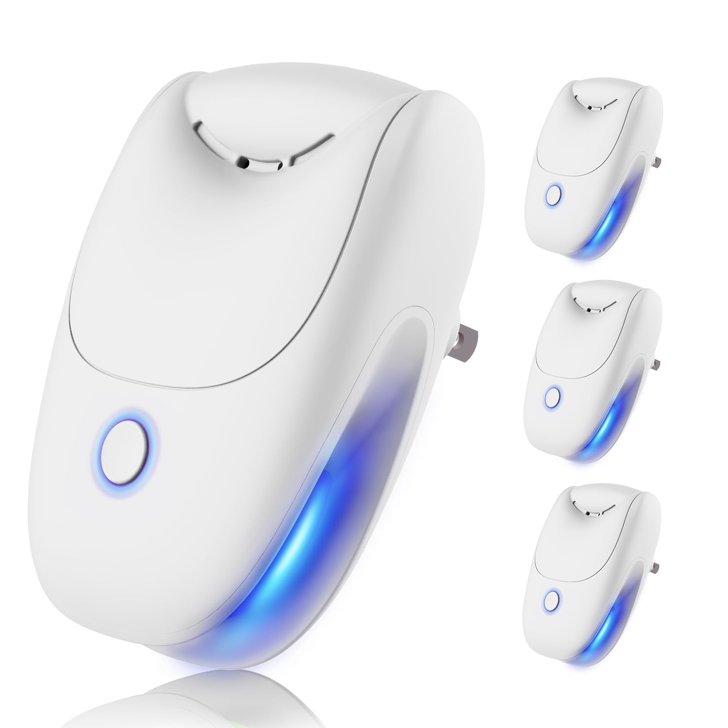 Plug In Negative Ion Air Purifier – 4Pack Quiet Two-speed Adjustment Air Ionizers, Mini Air Fresheners for Home, Bedroom, Office, Kitchen, Portable Odor Eliminator for Smoke, Dust, Pet Smell