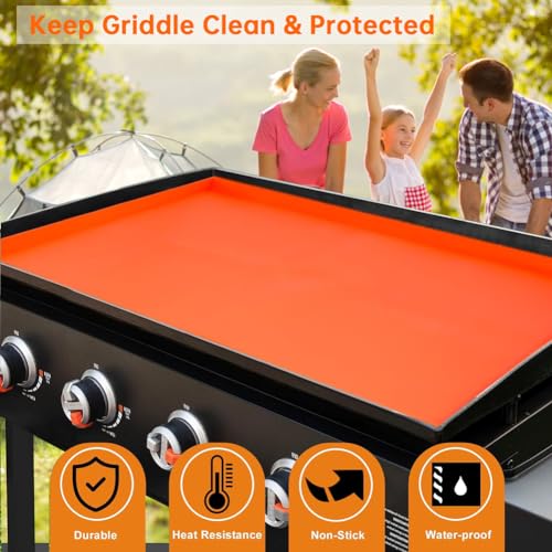 Dewfoam 17 Inch Silicone Griddle Cover for Blackstone Griddle Accessories 17", Griddle Grill Protective Mat for Blackstone Outdoor Grill, Griddle Mat Cover for Blackstone Accessories