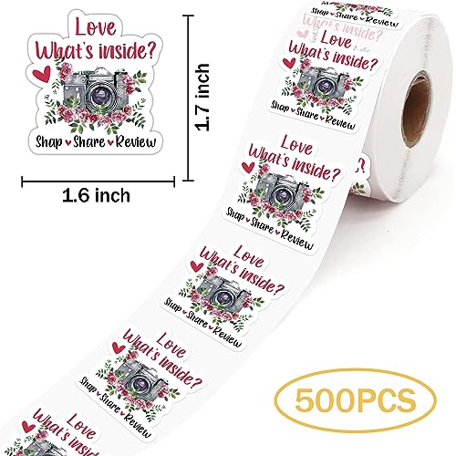 Lasimfa Smile You've Got Happy Mail 500 Pack of 1.5 Inch Stickers for Small Businesses and Small Shops as Thank You and Packaging Gift Wrap Stickers