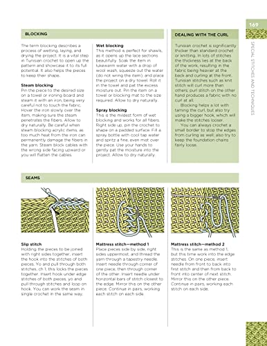 Tunisian Crochet Stitch Dictionary: 150 Essential Stitches with Actual-Size Swatches, Charts, and Step-by-Step Photos (Landauer) Beginner to Advanced Afghan Crocheting Patterns - Knit, Lace, and More