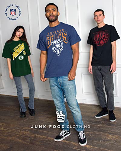 Junk Food Clothing x NFL - New Orleans Saints - Classic Team Logo - Unisex Adult Short Sleeve Fan T-Shirt for Men and Women - Size Small