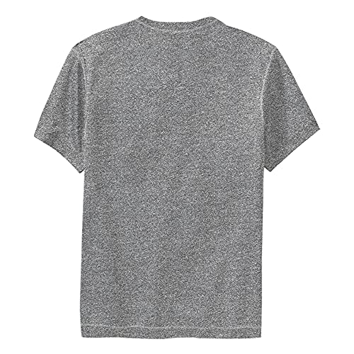 Disney Characters Happy Mickey Boy's Performance Tee, Charcoal Heather, Small