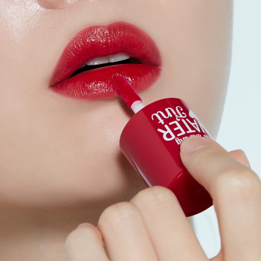 ETUDE Dear Darling Water Tint Cherry Ade (21AD) | Vivid Color Lip Stain with Moisturizing Weightless & Non-sticky Finish Lip Stain | Smudge-proof & Lightweight Lip Tint | K-beauty