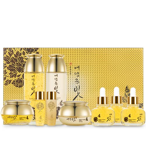 Premium Luxury Gold Women Facial Skin Care Set (7Pcs) Beauty & Personal Care, Nourishing And Moisturizing, Calming Korea Cosmetic for Yedam Yun Bit