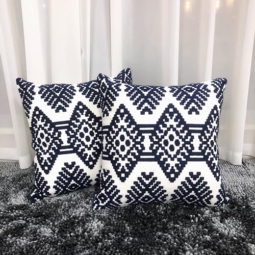 Awebest Embroidered Outdoor Pillows Covers